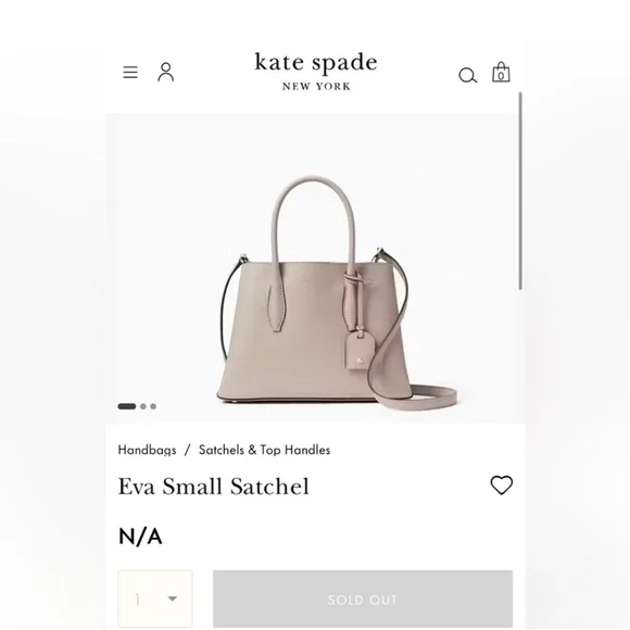 Kate Spade Eva Small Satchel. EUC - Picture 4 of 12